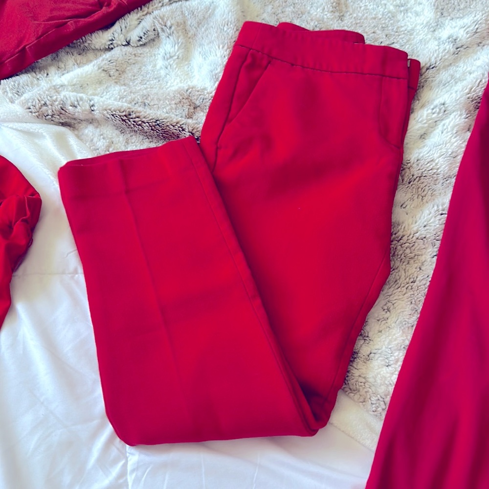 Ann Taylor Red Slacks 2P